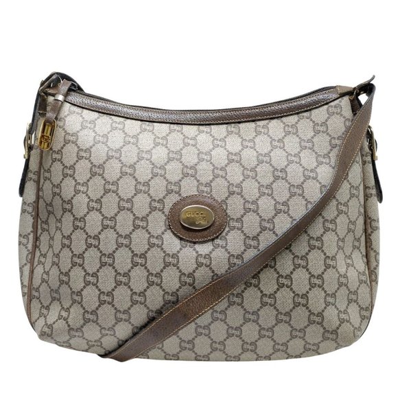 Gucci Handbags - Auth Gucci Plus Shoulder Bag Brown #43746G81